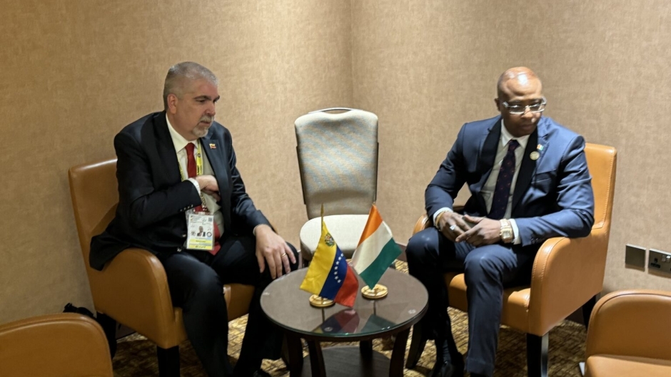 Rencontre de l'Ambassadeur avec le Ministre Délégué des Affaires Étrangères du Venezuela