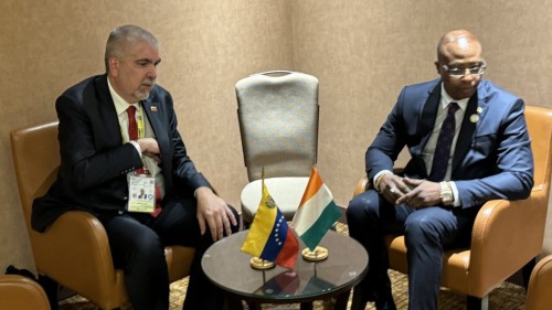 Rencontre de l'Ambassadeur avec le Ministre Délégué des Affaires Étrangères du Venezuela
