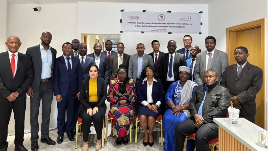 L'Ambassade participe à un séminaire sur la Zone de Libre-Échange Continentale Africaine (ZLECAf) organisé par l'OIF
