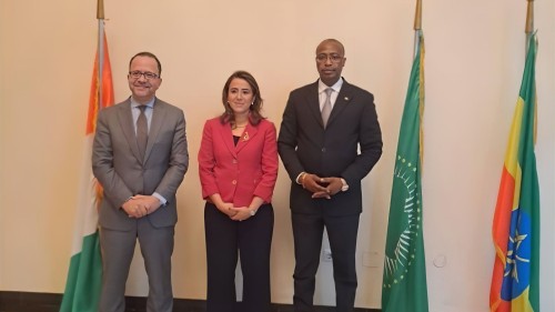 Visite de l'Ambassadeur d'Égypte à l'Ambassade de Côte d'Ivoire à Addis-Abeba