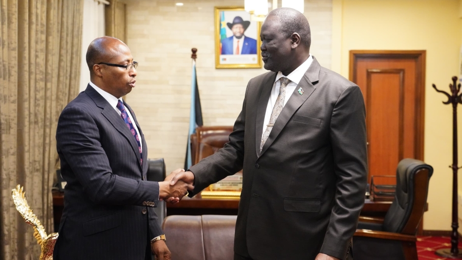 SEM MAES présente ses lettres de créance au Ministre des Affaires Étrangères du Soudan du Sud
