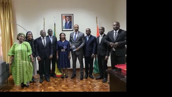 Addis-Abeba : hommage du personnel diplomatique à S.E.M. l'Ambassadeur Ennio MAES en fin de mission