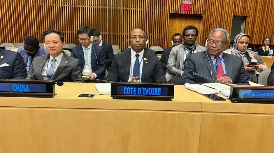L'Ambassadeur MAES à la Retraite annuelle CPS-CSNU de New York