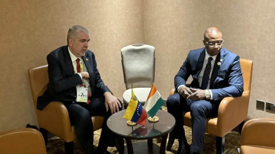 Rencontre de l'Ambassadeur avec le Ministre Délégué des Affaires Étrangères du Venezuela