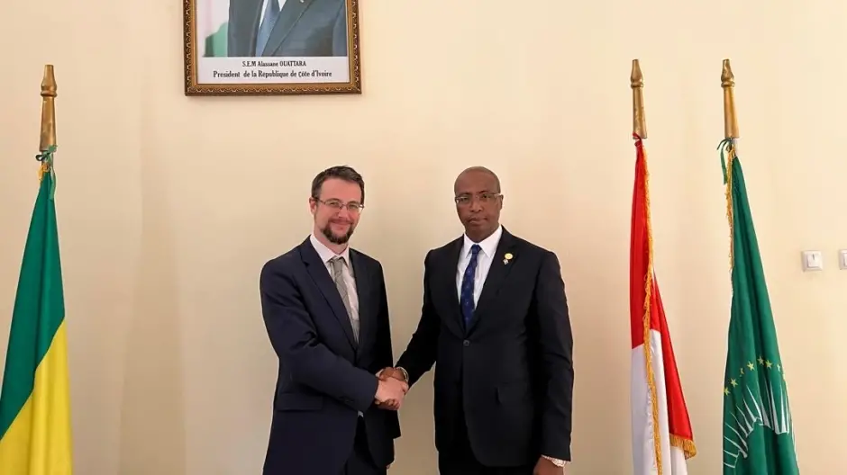 Le Représentant Permanent Adjoint britannique reçu par l'Ambassadeur de Côte d'Ivoire
