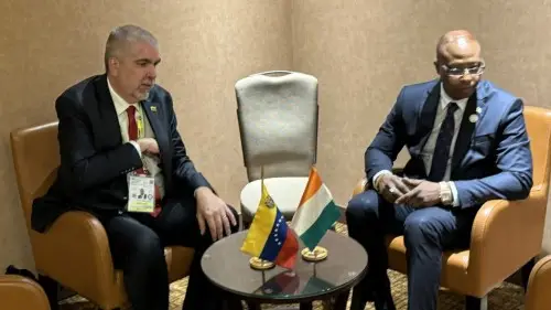 Rencontre de l'Ambassadeur avec le Ministre Délégué des Affaires Étrangères du Venezuela