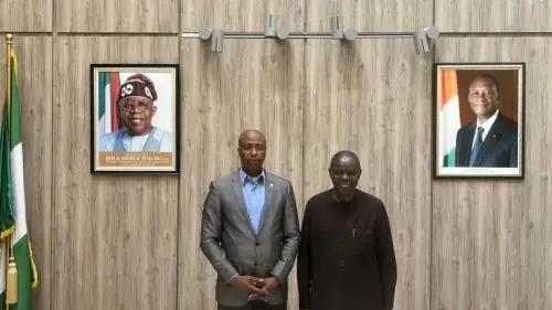 L'Ambassadeur SEM Ennio MAES reçu à l'Ambassade de Côte d'Ivoire au Nigeria